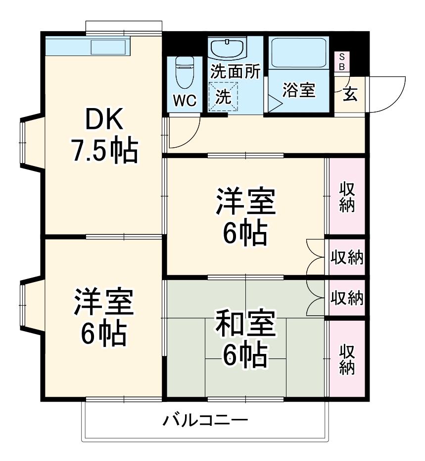 コーポ斉藤Aの間取り