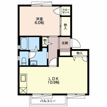 プラムフィールドAの間取り