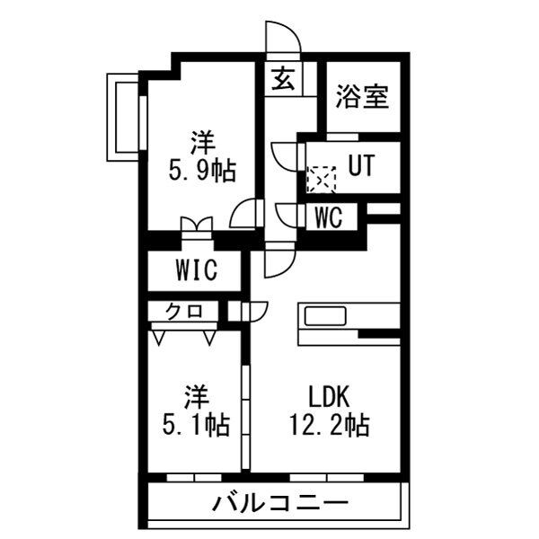 カーサフェリーチェの間取り