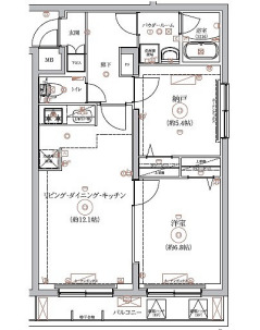 RELUXIA綾瀬Ⅱの間取り