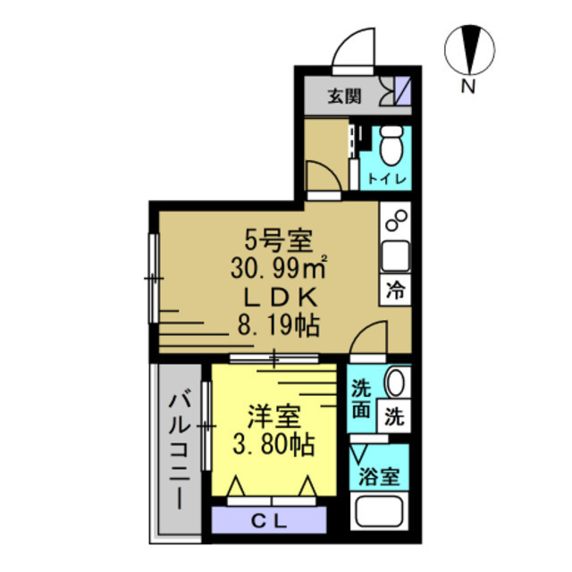HFR蘇我A棟の間取り