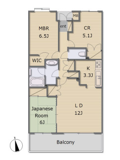 グローイングコート君津の間取り