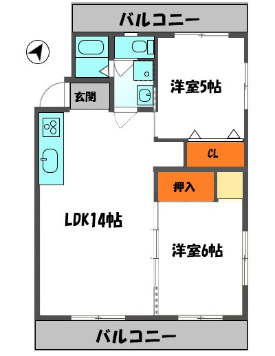 オーク・レジデンス守口の間取り