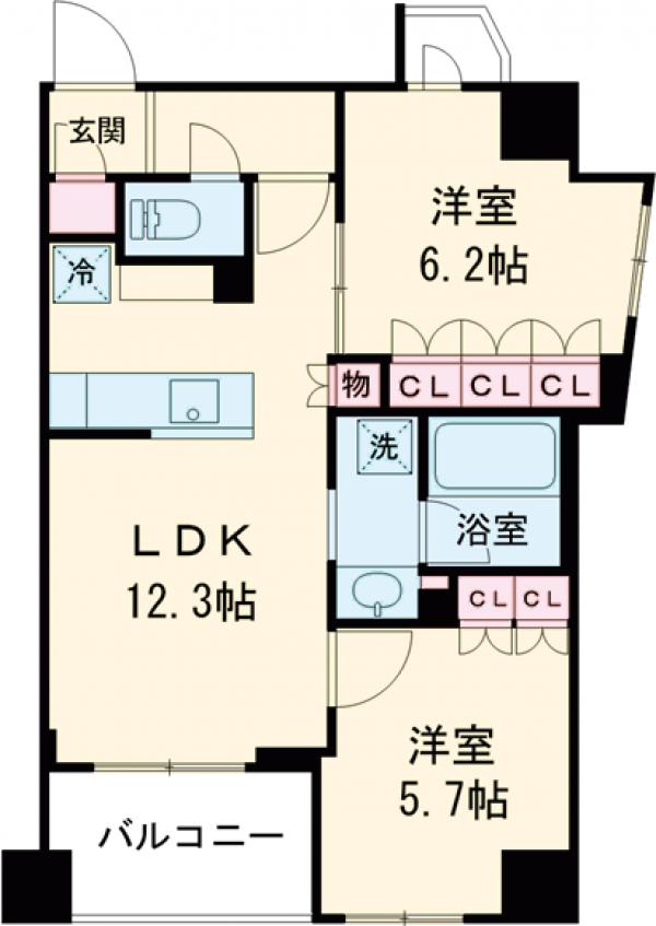 343レジデンス目黒Ⅰの間取り