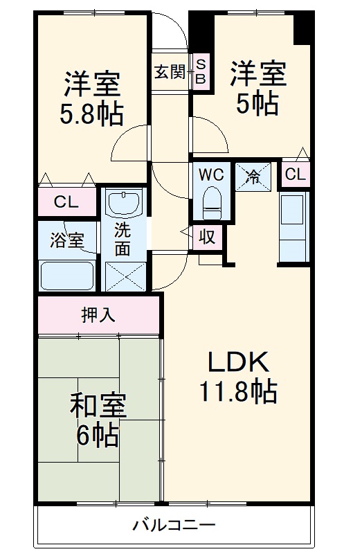 アーバンイケダの間取り
