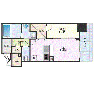 la Waison NAMBA westの間取り