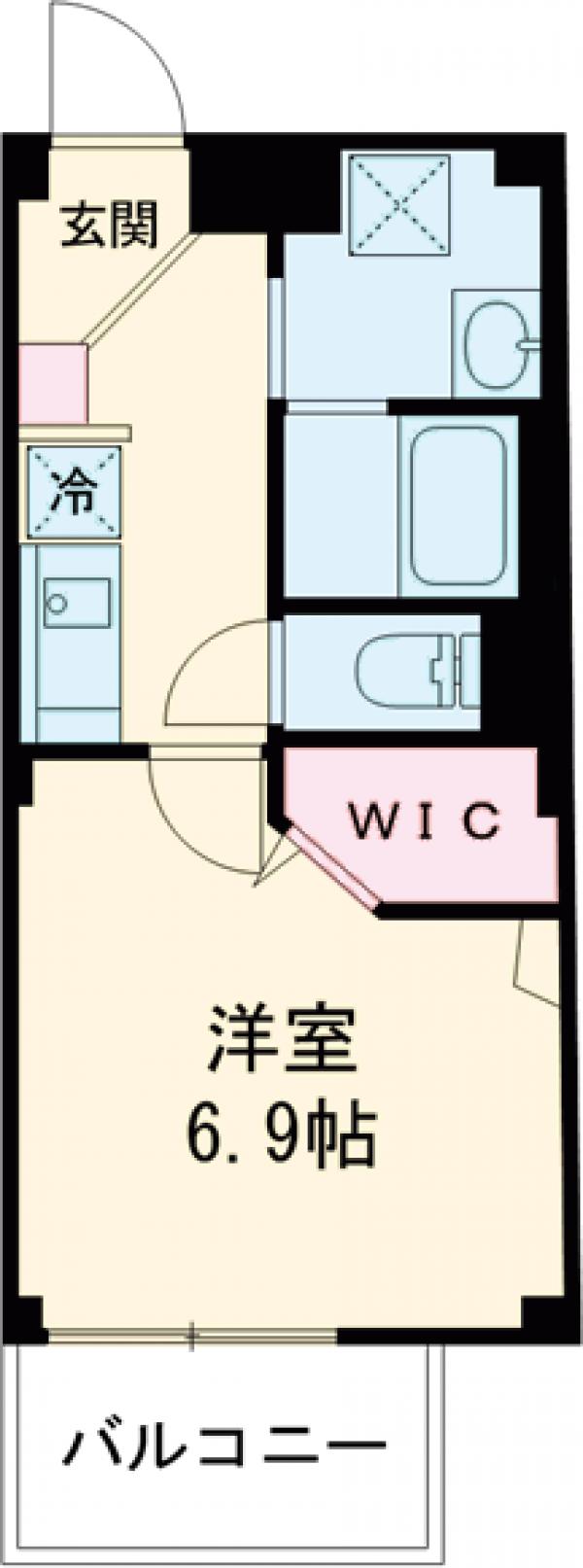 八広の完工年月(2017年1月)築の賃貸マンションの間取り
