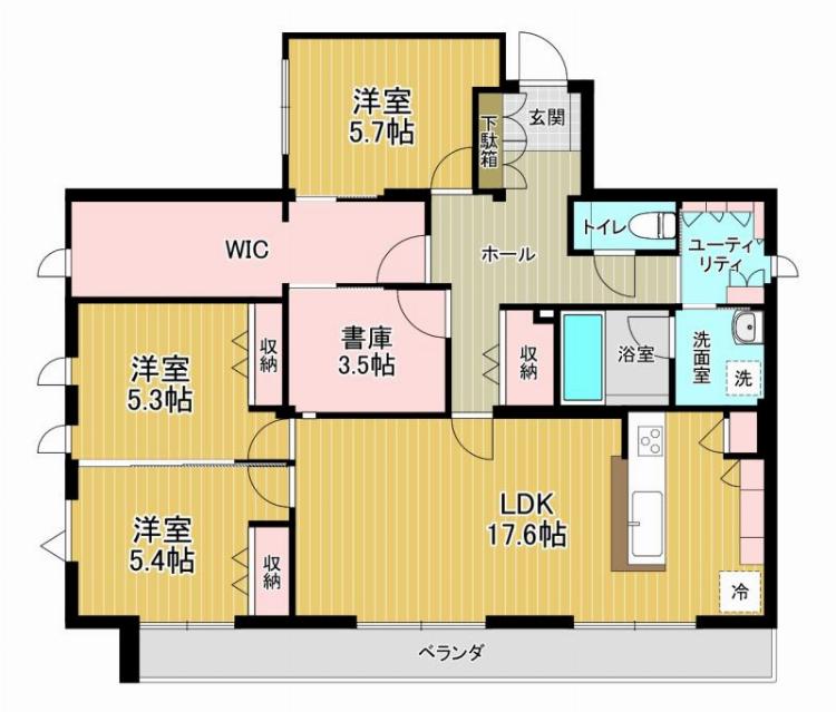 (仮称)鷺宮2丁目メゾンの間取り
