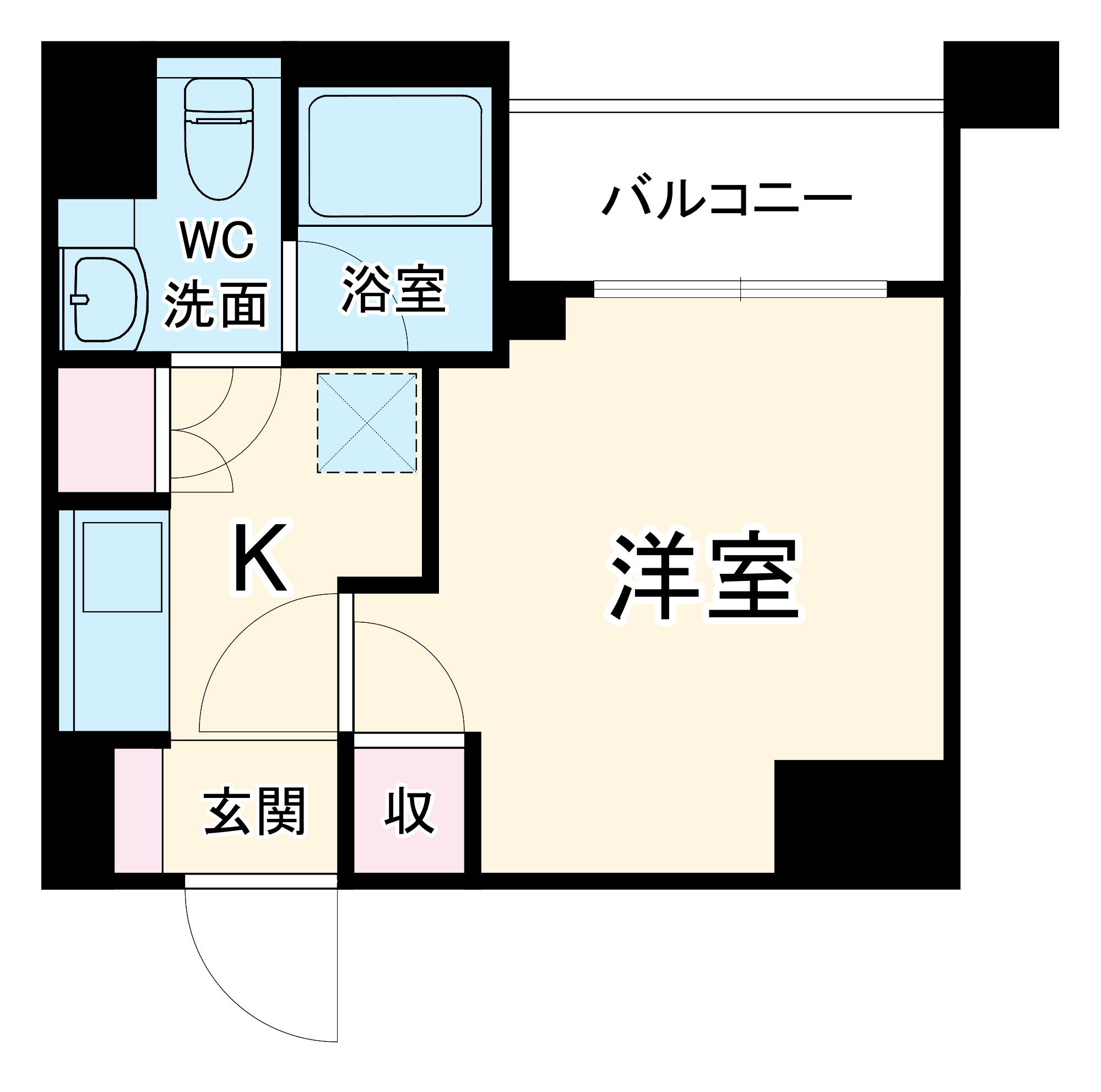 SQUARE CITY YOKOHAMA NEGISHIの間取り