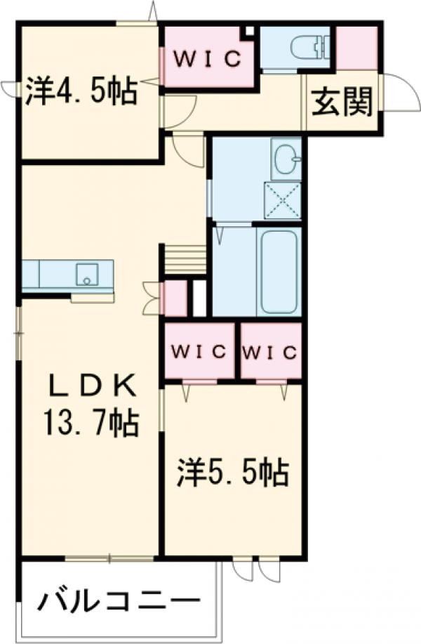 ユーグラシアAの間取り