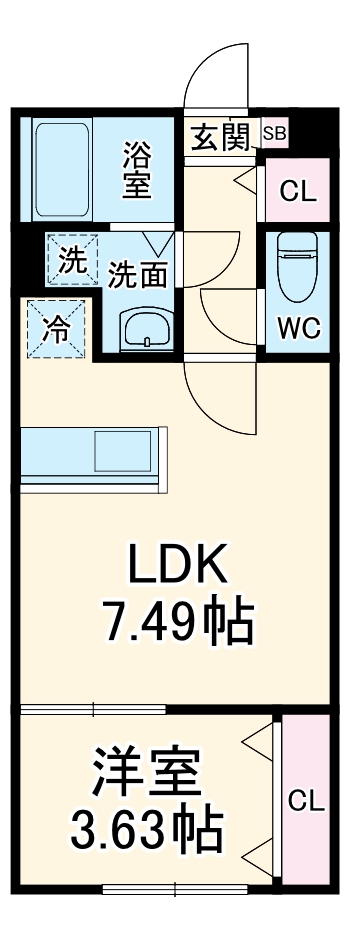 カインドネス相模原小山の間取り