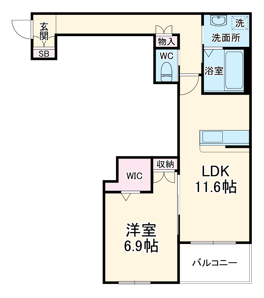 クイーンズ6の間取り
