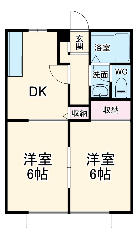 サンビレッジ平塚 A棟の間取り