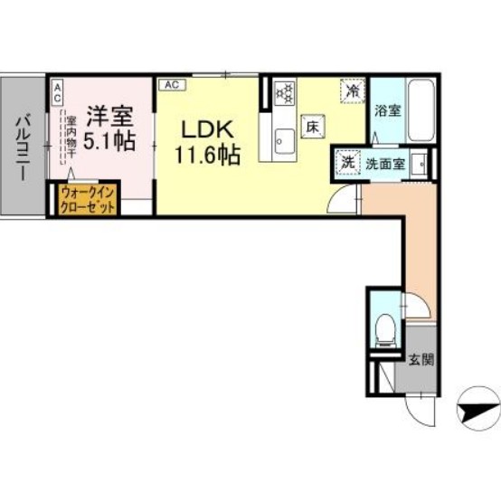 D Paina EgawaⅠの間取り