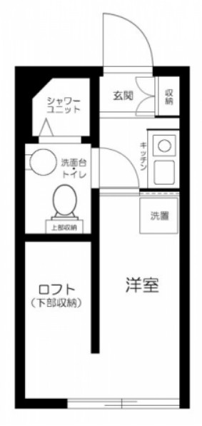 江古田の完工年月(2021年7月)築の賃貸アパートの間取り
