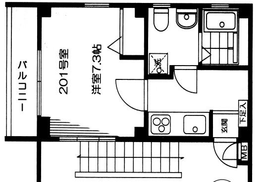 Cozy Flat 三軒茶屋の間取り