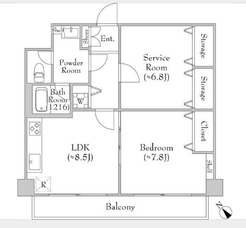TraValore淵野辺の間取り