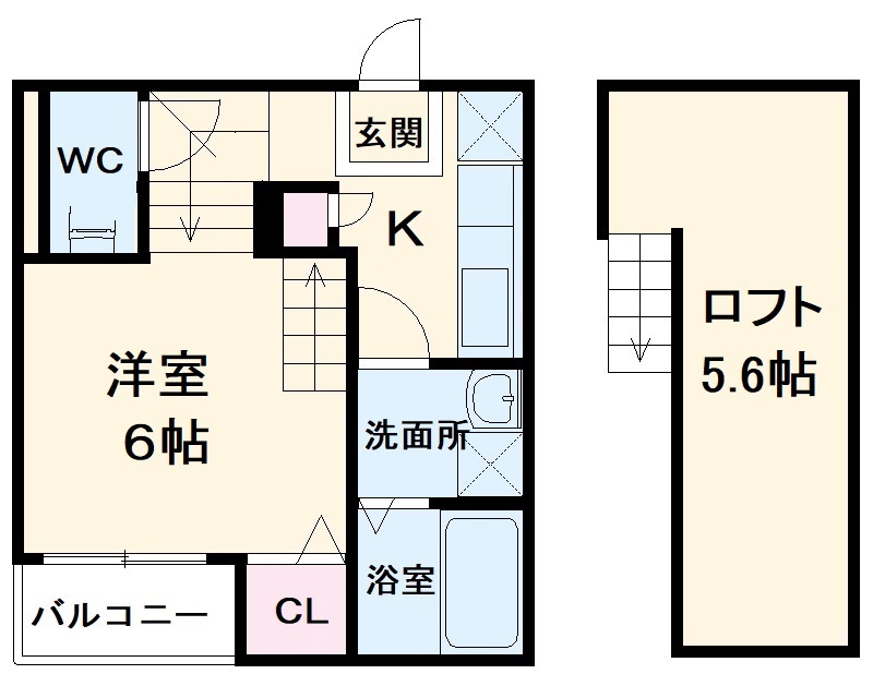 ハーモニーテラス靖国町Ⅱの間取り