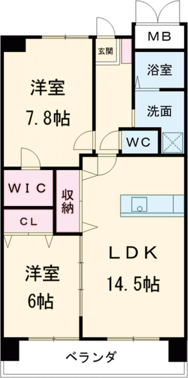 フィール清船の間取り