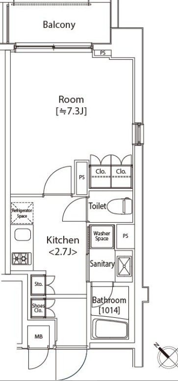 カスタリア雪谷の間取り