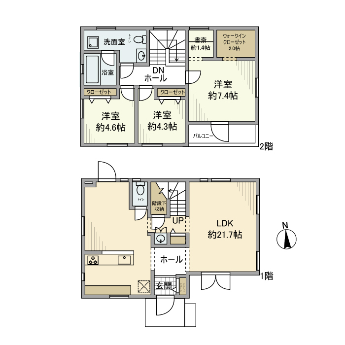 本牧元町戸建の間取り