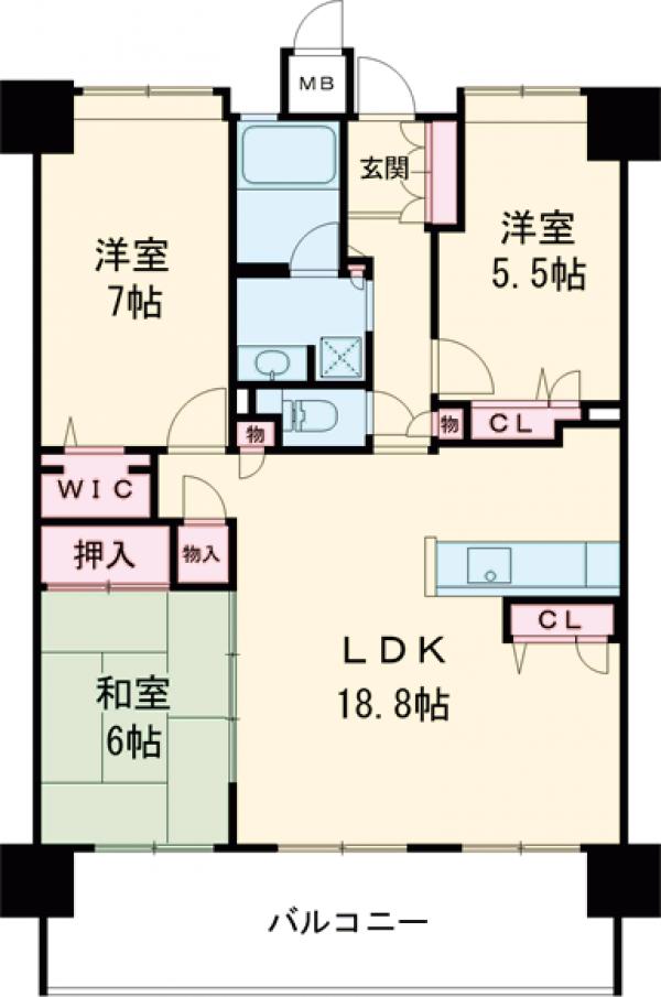 ファーネスト東公園の間取り