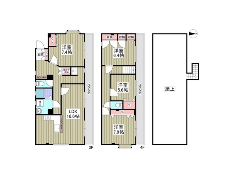 コーポヤシキの間取り