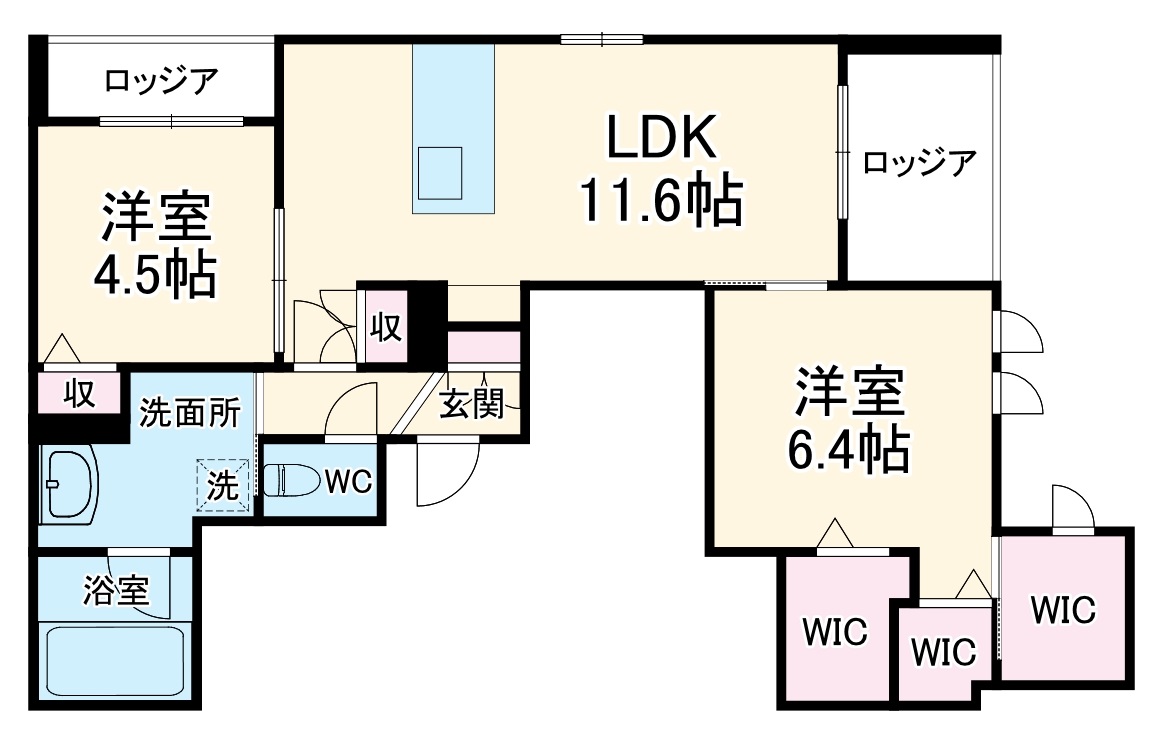レジデンスリノアの間取り