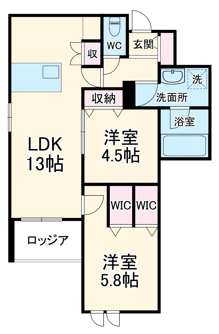 レジデンスリノアの間取り