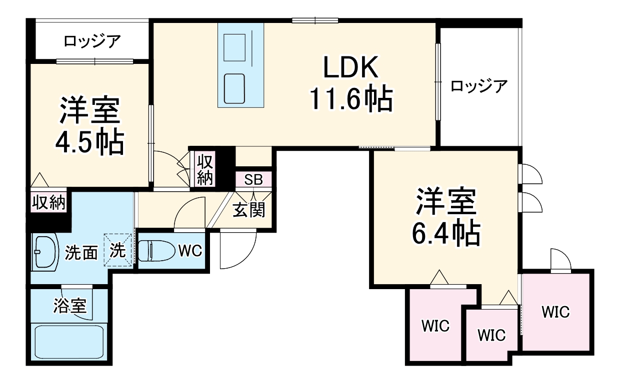 レジデンスリノアの間取り