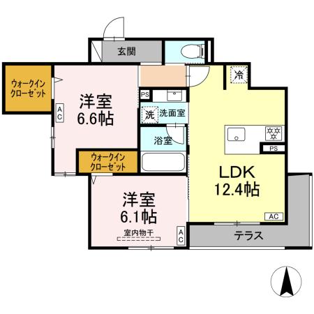 セレスティア中野上高田の間取り
