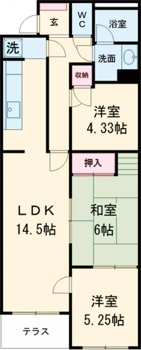 芳樹館の間取り