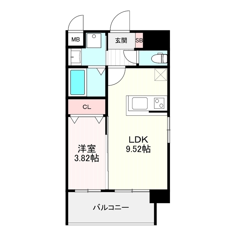 プライムコート博多吉塚の間取り