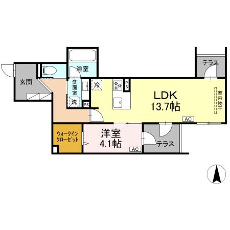 セレスティア中野上高田の間取り