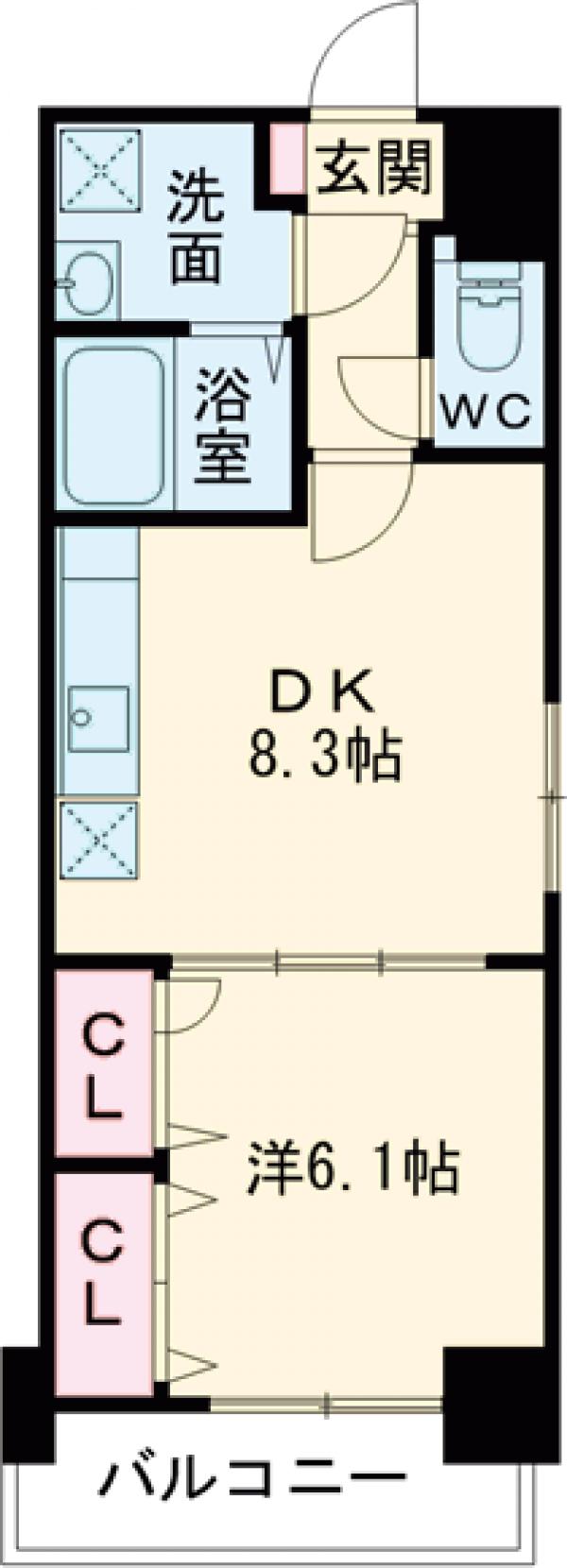 アルページュ西新の間取り