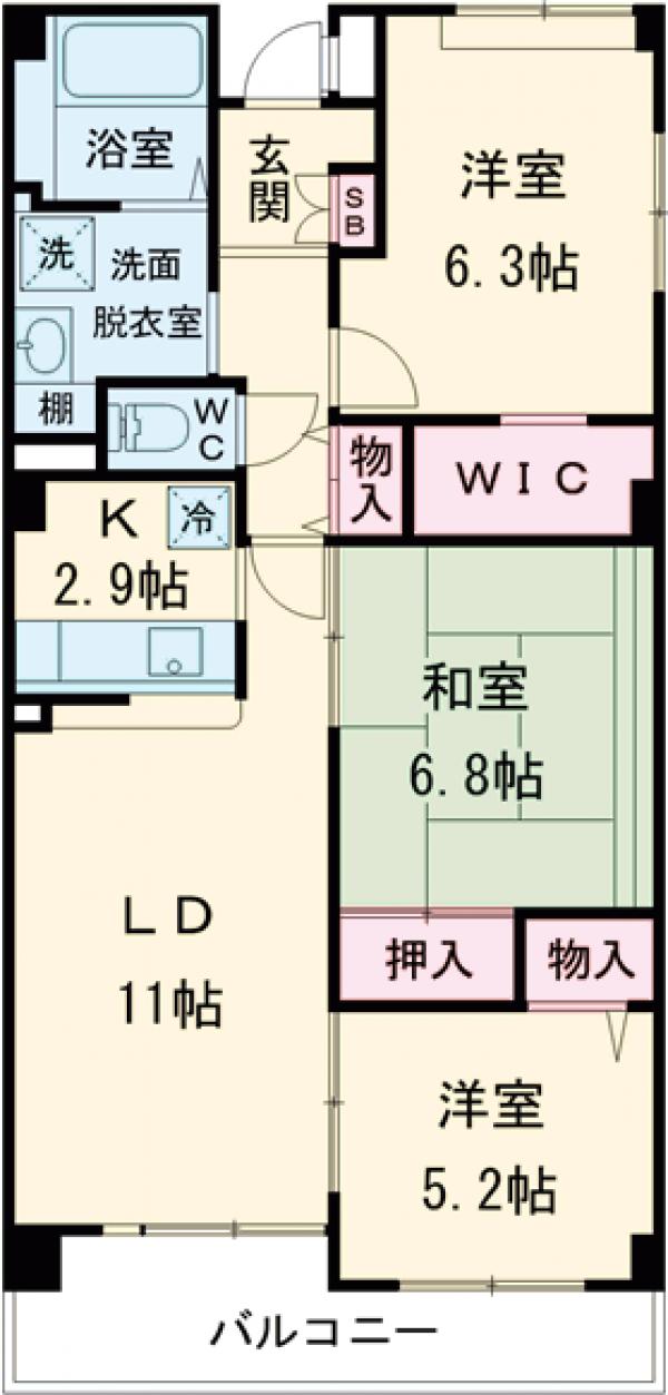 プレール玉川の間取り