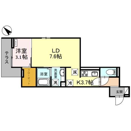 D-RESIDENCE東田町の間取り