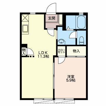 フレグランス ベルニナの間取り