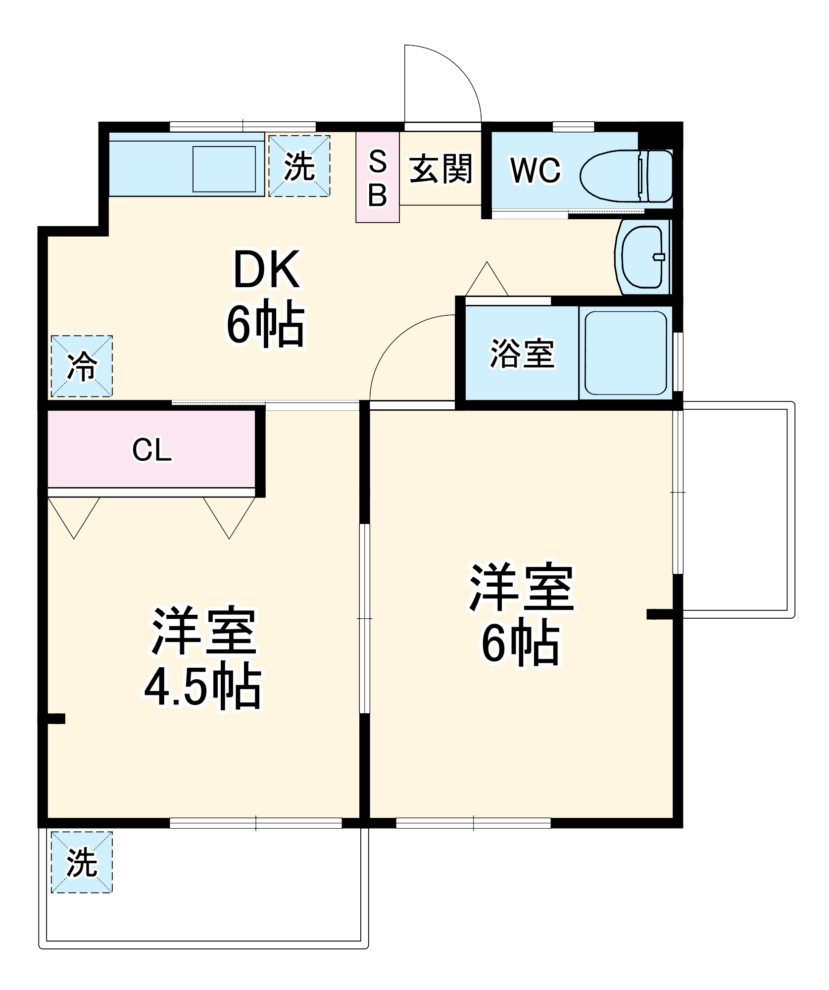 辰巳ハイツの間取り