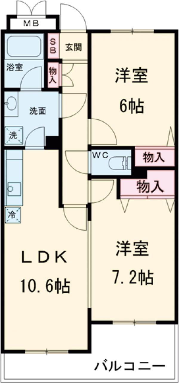 アメニティの間取り