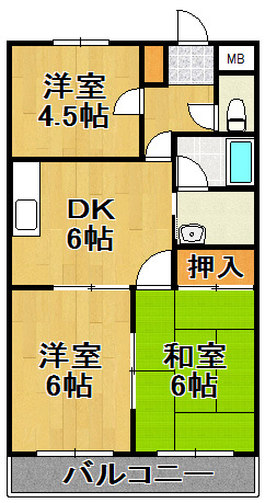 ヒルズ流山の間取り