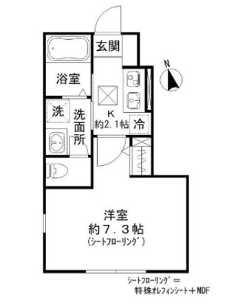 Kハイム中延の間取り