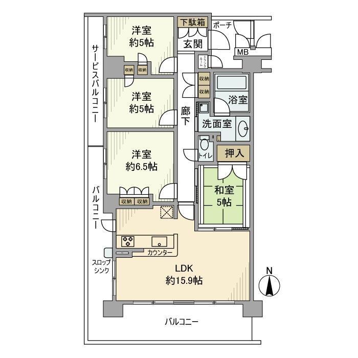 マークスゲート京都サウスの間取り