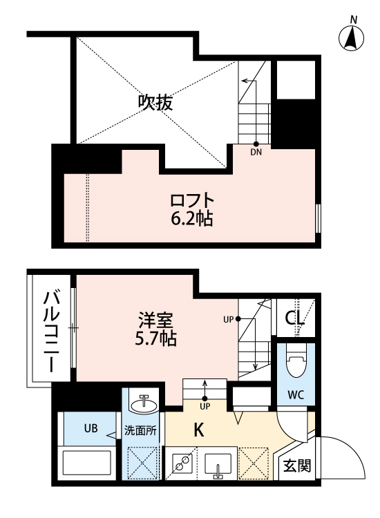 ルミカ美野島の間取り