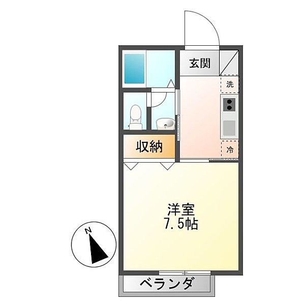 シャーメゾン左入の間取り