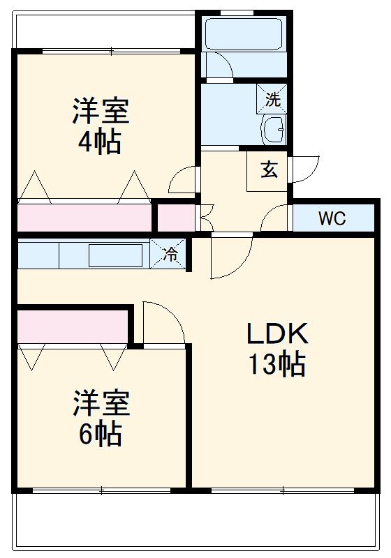 サンシティヒコタB3の間取り