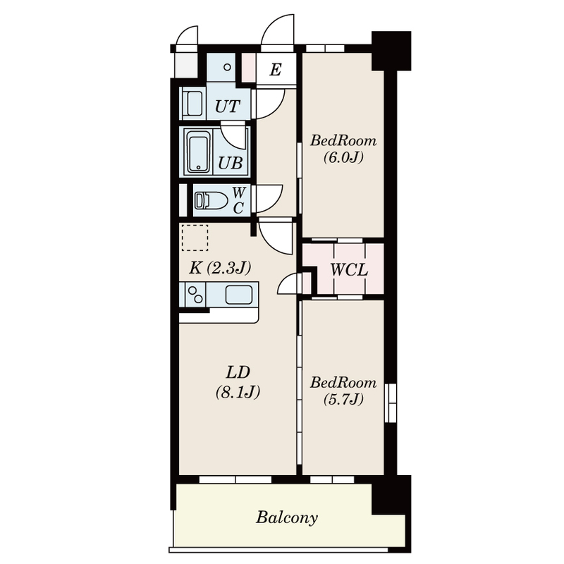 S-RESIDENCE博多駅南affordの間取り