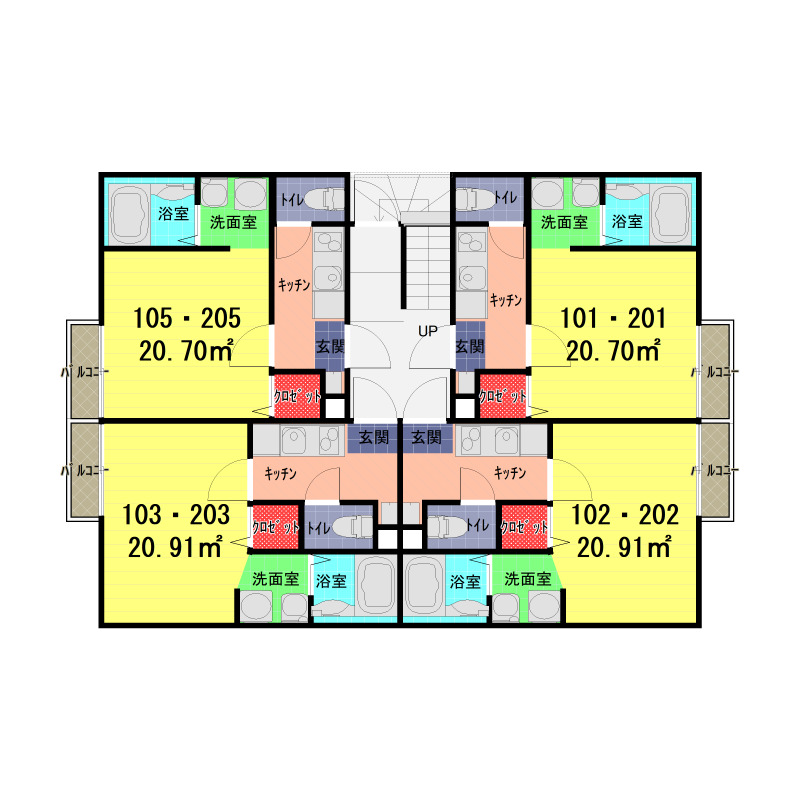 グッドシャインレジデンス西大宮の間取り