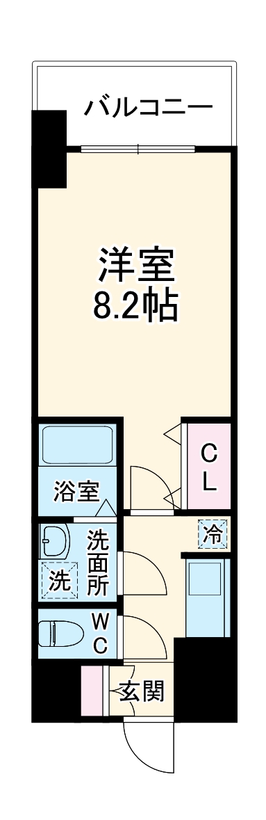 新尾頭の完工年月(2025年7月)築の賃貸マンションの間取り