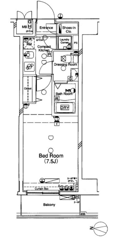 シンシアフォーディ三軒茶屋の間取り